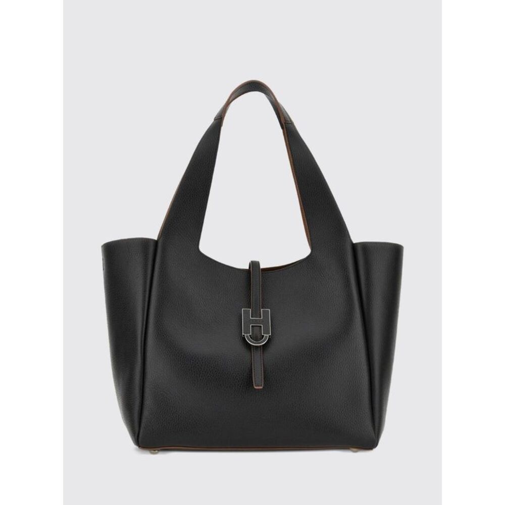 Hogan Women Hogan Calfskin Shoulder Bag With Double Handle And Inner Pouch